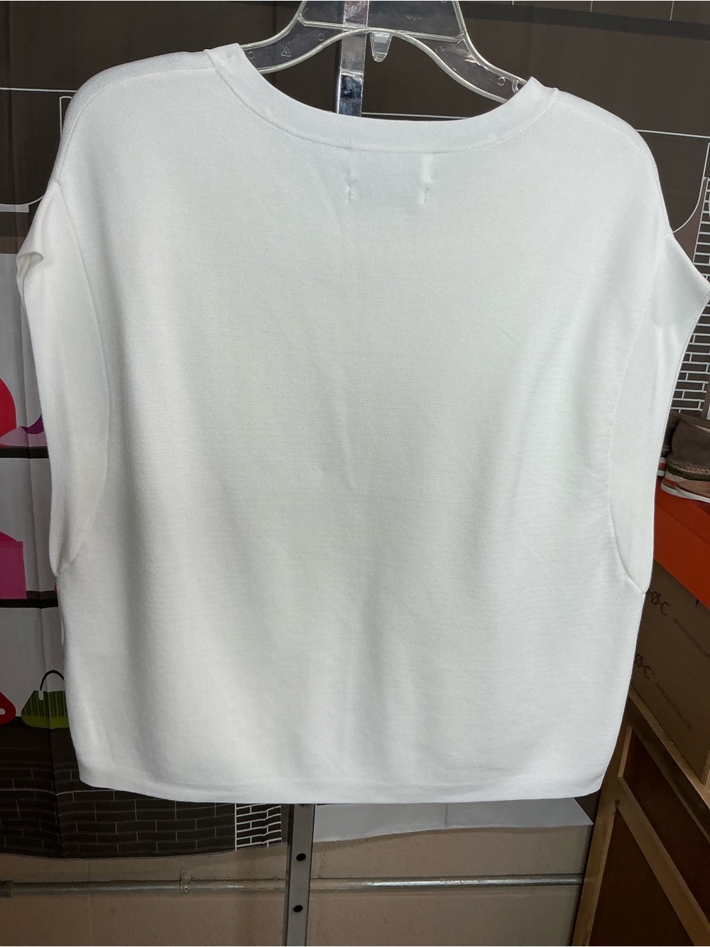 Essential White Crewneck Women's Sweater sz small #2299